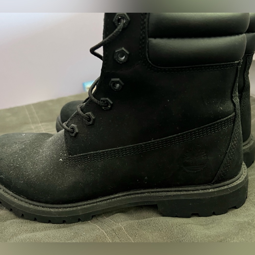 Black Timberland Boots! Size 9
